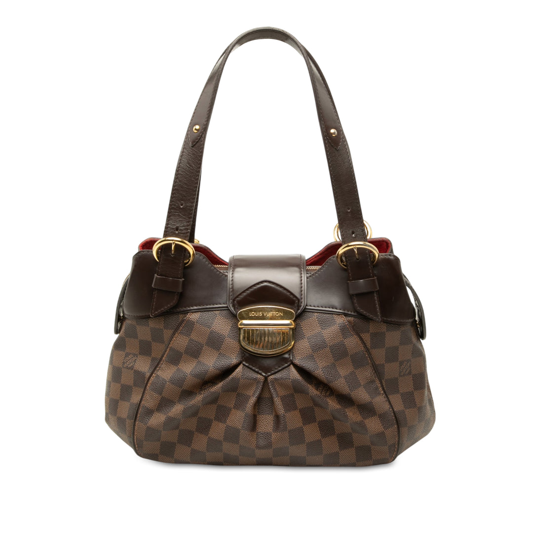 Louis Vuitton Sistina PM Damier Ébène Marron – vue principale – GABY PARIS