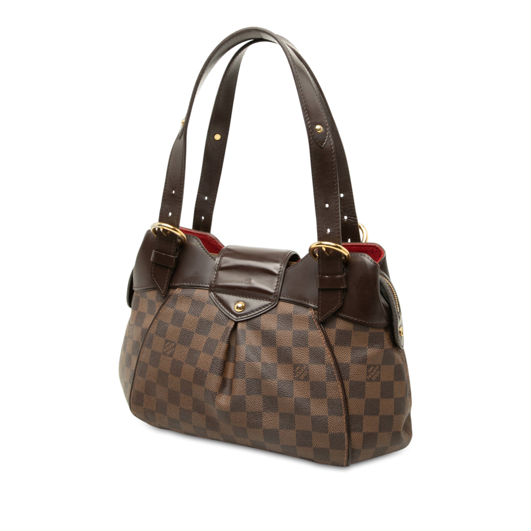 Louis Vuitton Sistina PM Damier Ébène Marron – vue 2 – GABY PARIS