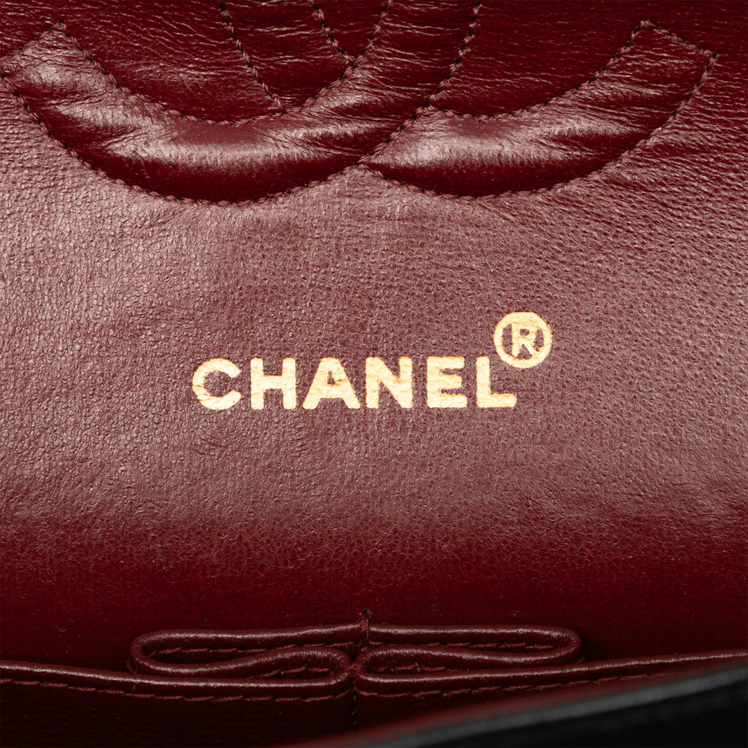Chanel Medium Classic Chevron Cuir d’agneau Double rabat