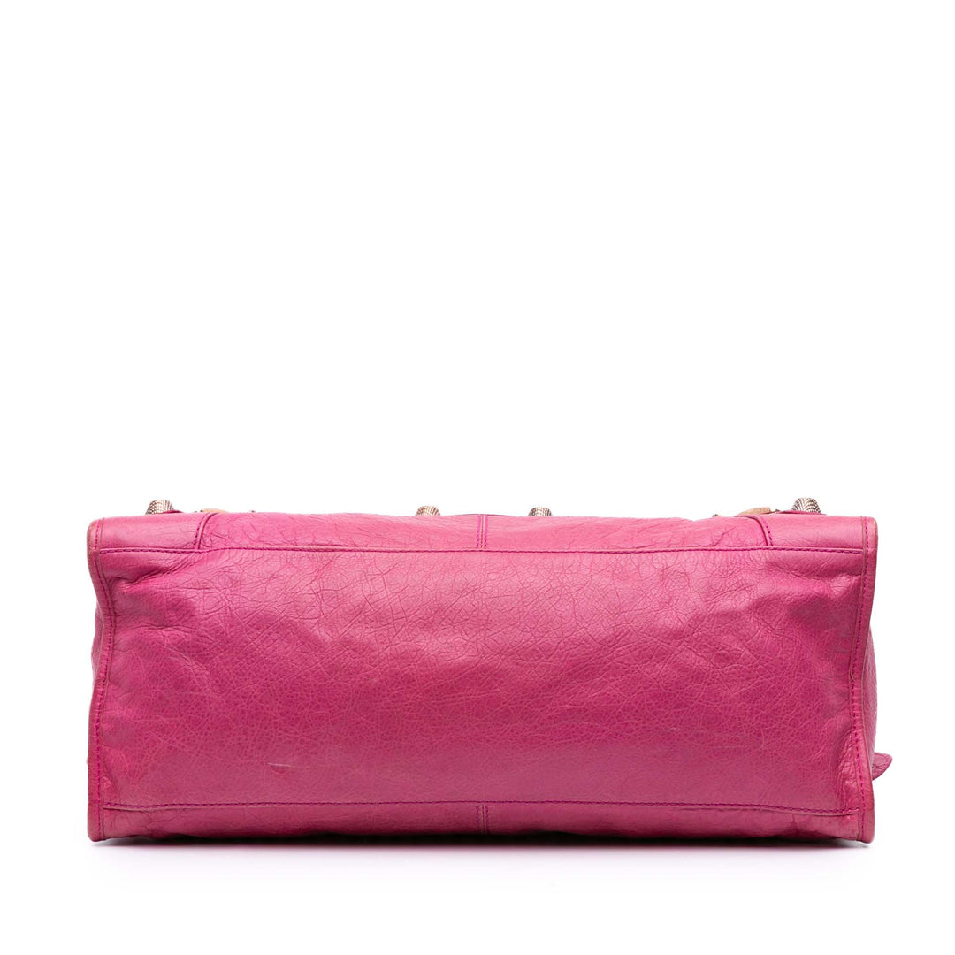 Lambskin Motocross Giant 21 Part Time Satchel Pink - Gaby Paris