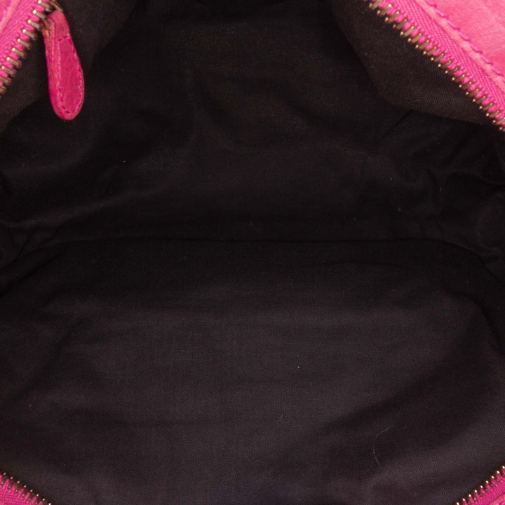 Lambskin Motocross Giant 21 Part Time Satchel Pink - Gaby Paris