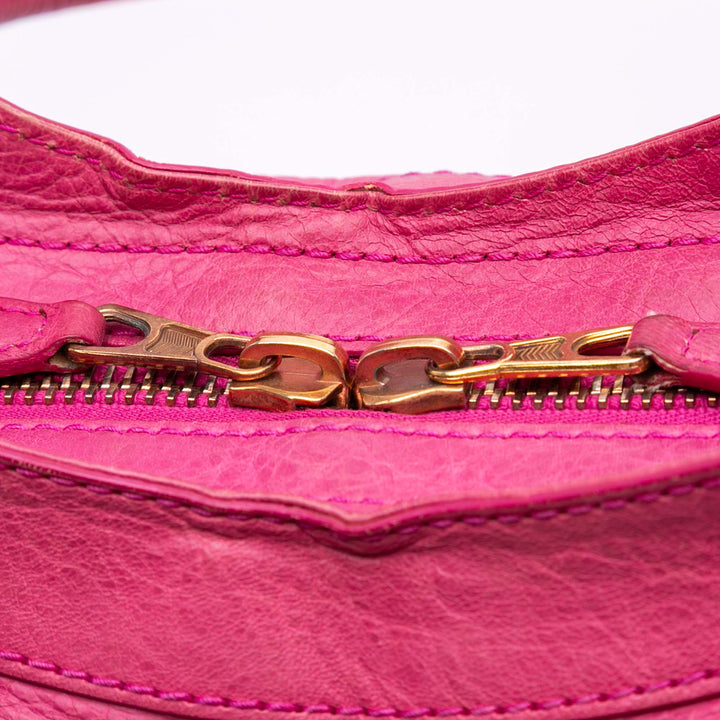 Lambskin Motocross Giant 21 Part Time Satchel Pink - Gaby Paris