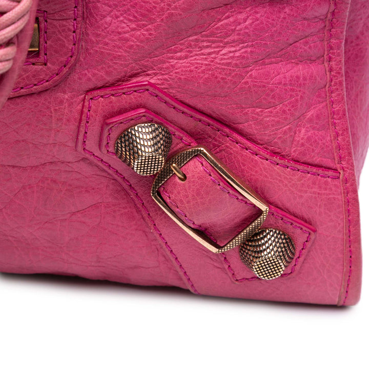 Lambskin Motocross Giant 21 Part Time Satchel Pink - Gaby Paris