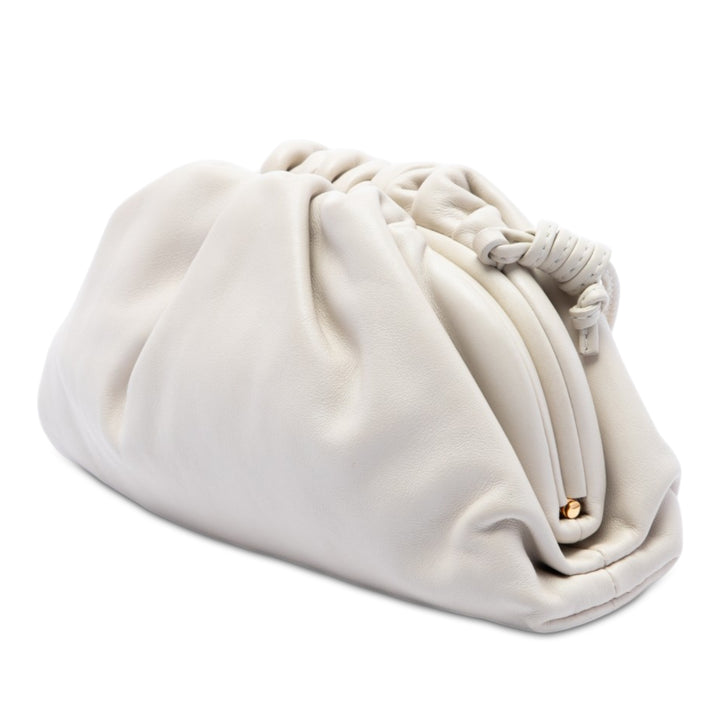 Bottega Veneta Pochette The Mini Cuir d'agneau Blanc – vue 2 – GABY PARIS