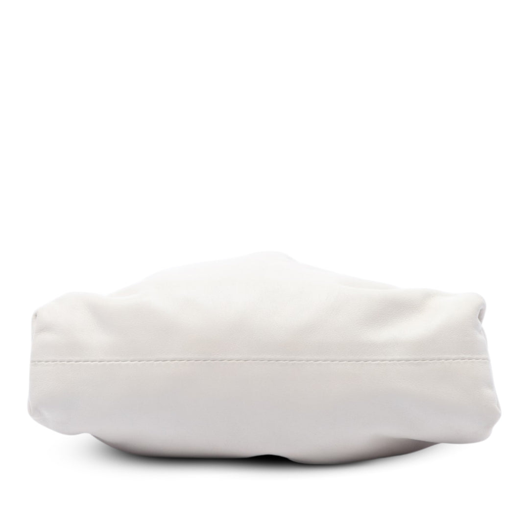 Bottega Veneta Pochette The Mini Cuir d'agneau Blanc – vue 3 – GABY PARIS