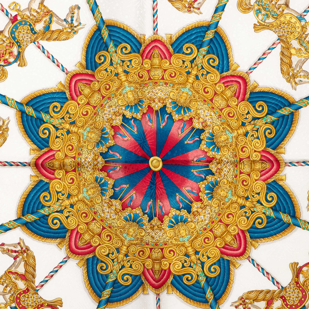 Hermès Luna Park Soie Foulard 90