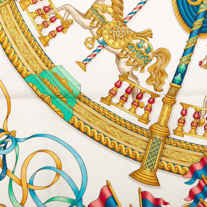 Hermès Luna Park Soie Foulard 90