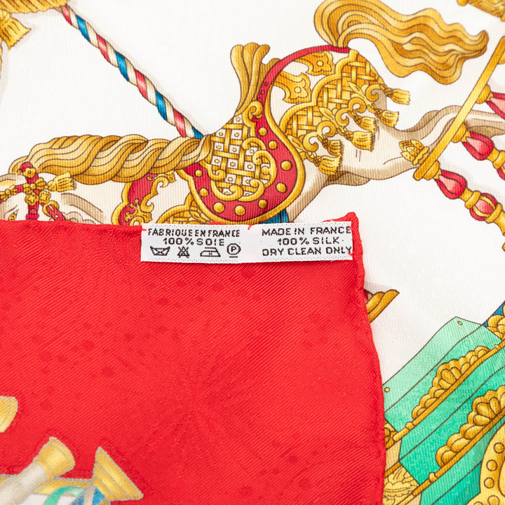 Hermès Luna Park Soie Foulard 90