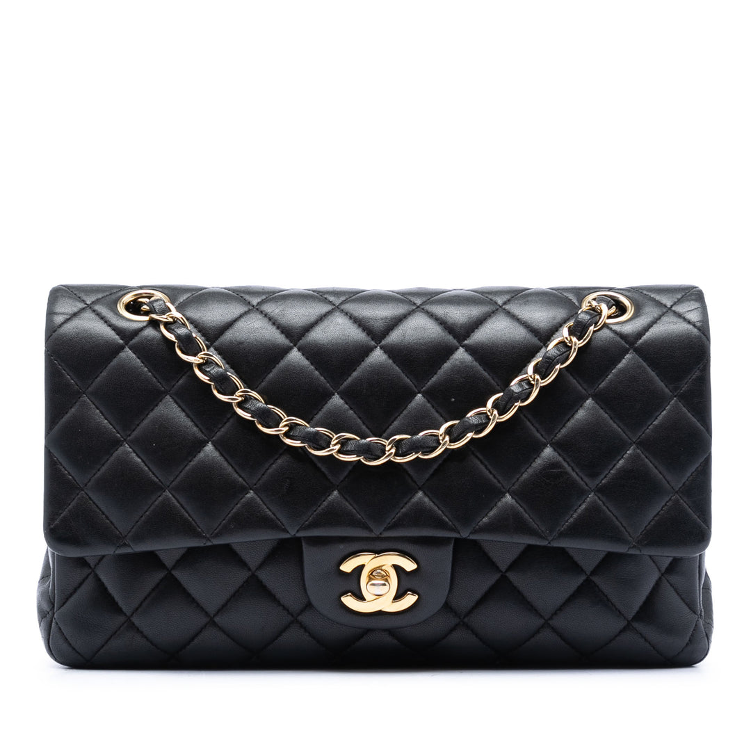 Chanel Medium Classic Cuir d’agneau Double rabat