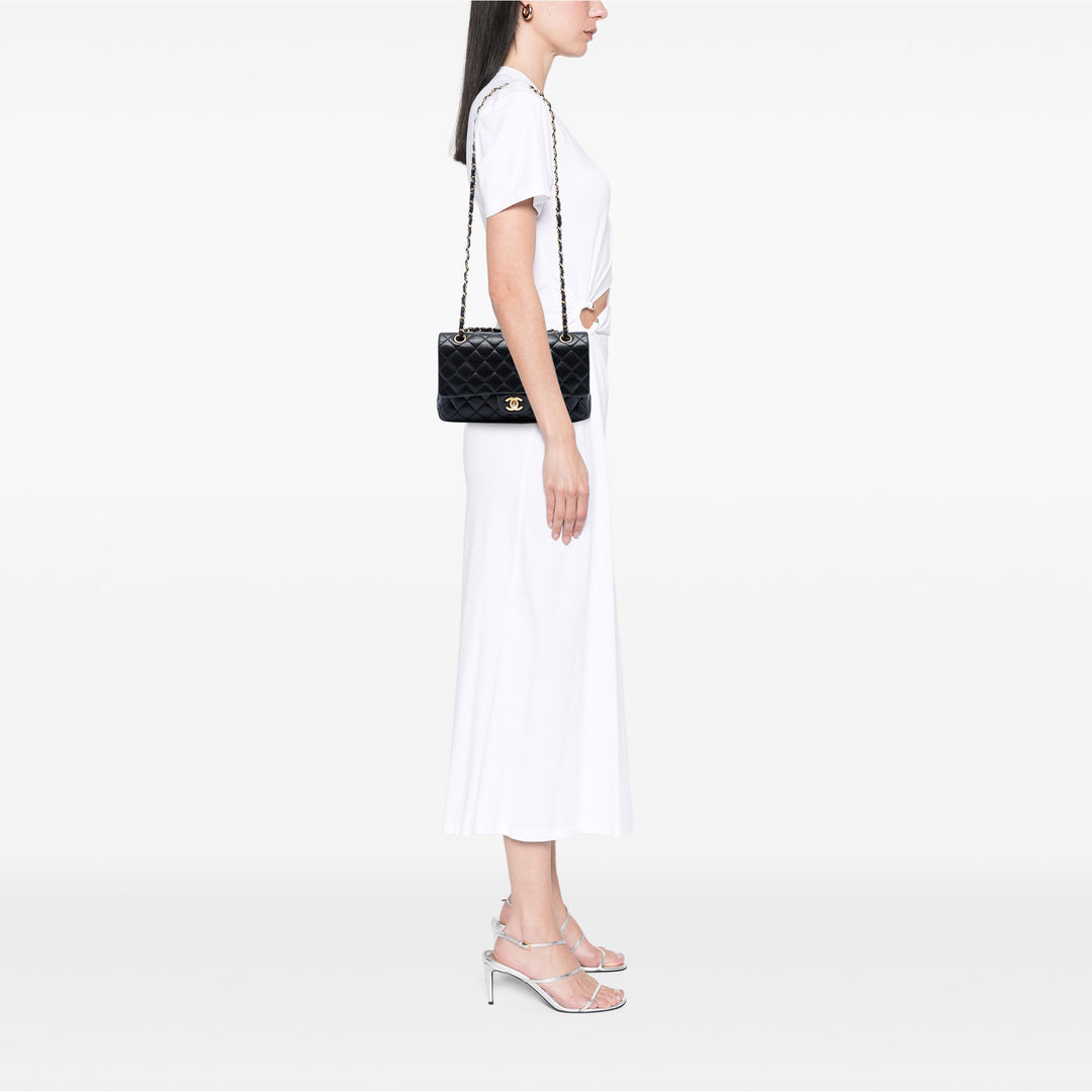 Chanel Medium Classic Cuir d’agneau Double rabat