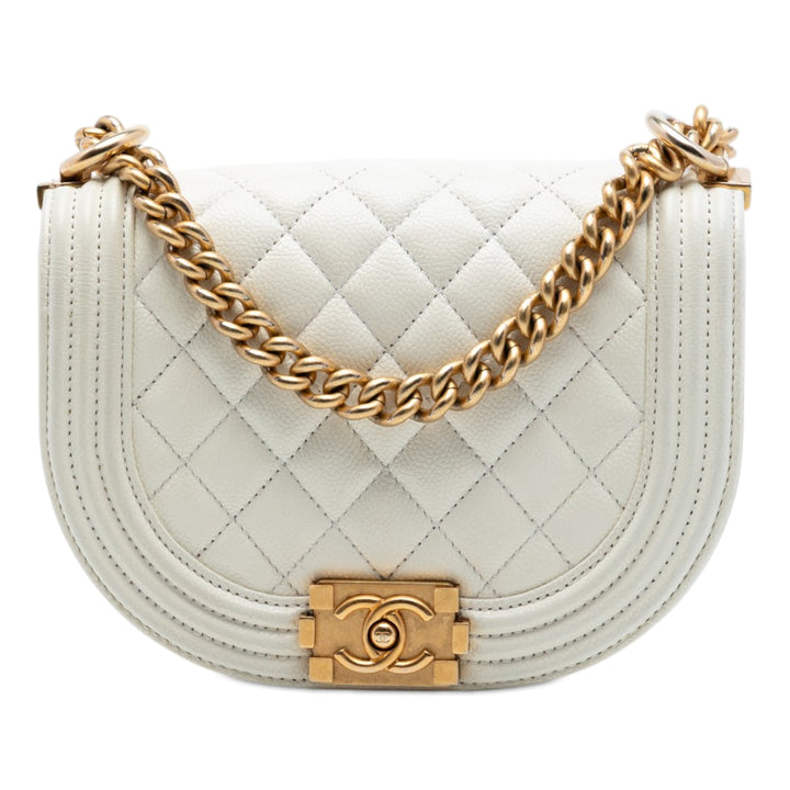 Chanel Mini Matelassé Caviar Boy Messenger Sac
