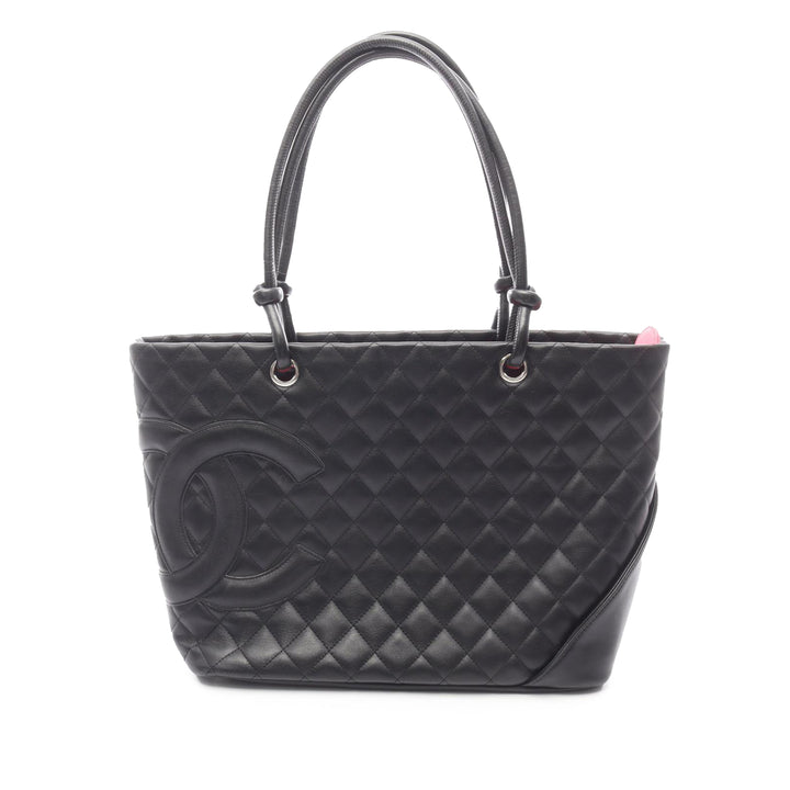 Cambon Ligne Cabas Grand Cuir d'agneau Noir