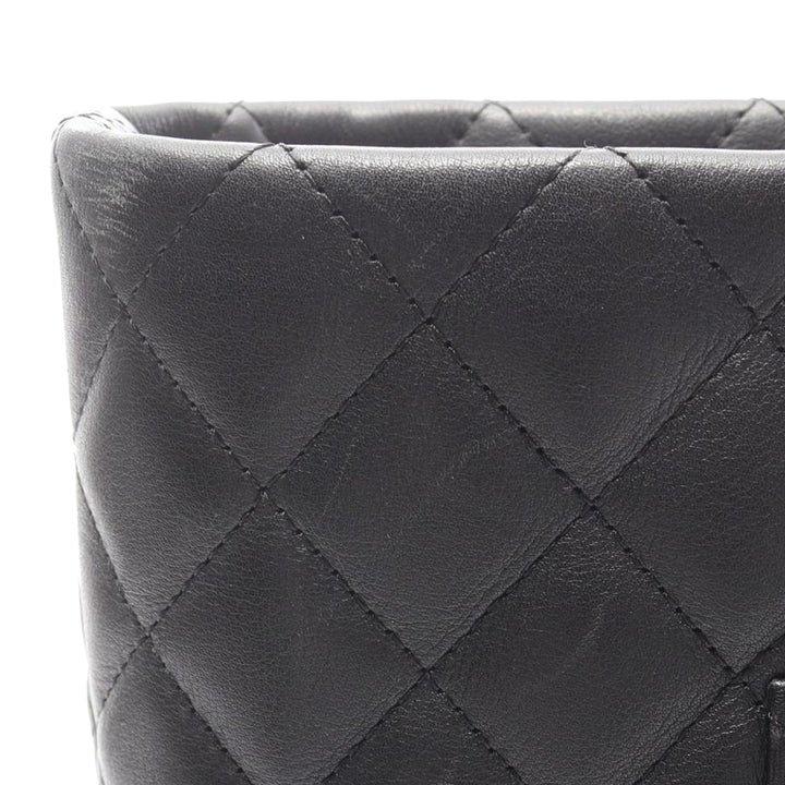 Cambon Ligne Cabas Grand Cuir d'agneau Noir