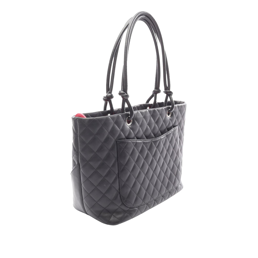 Cambon Ligne Cabas Grand Cuir d'agneau Noir