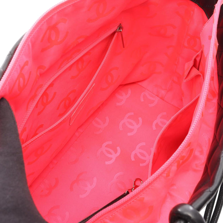 Cambon Ligne Cabas Grand Cuir d'agneau Noir