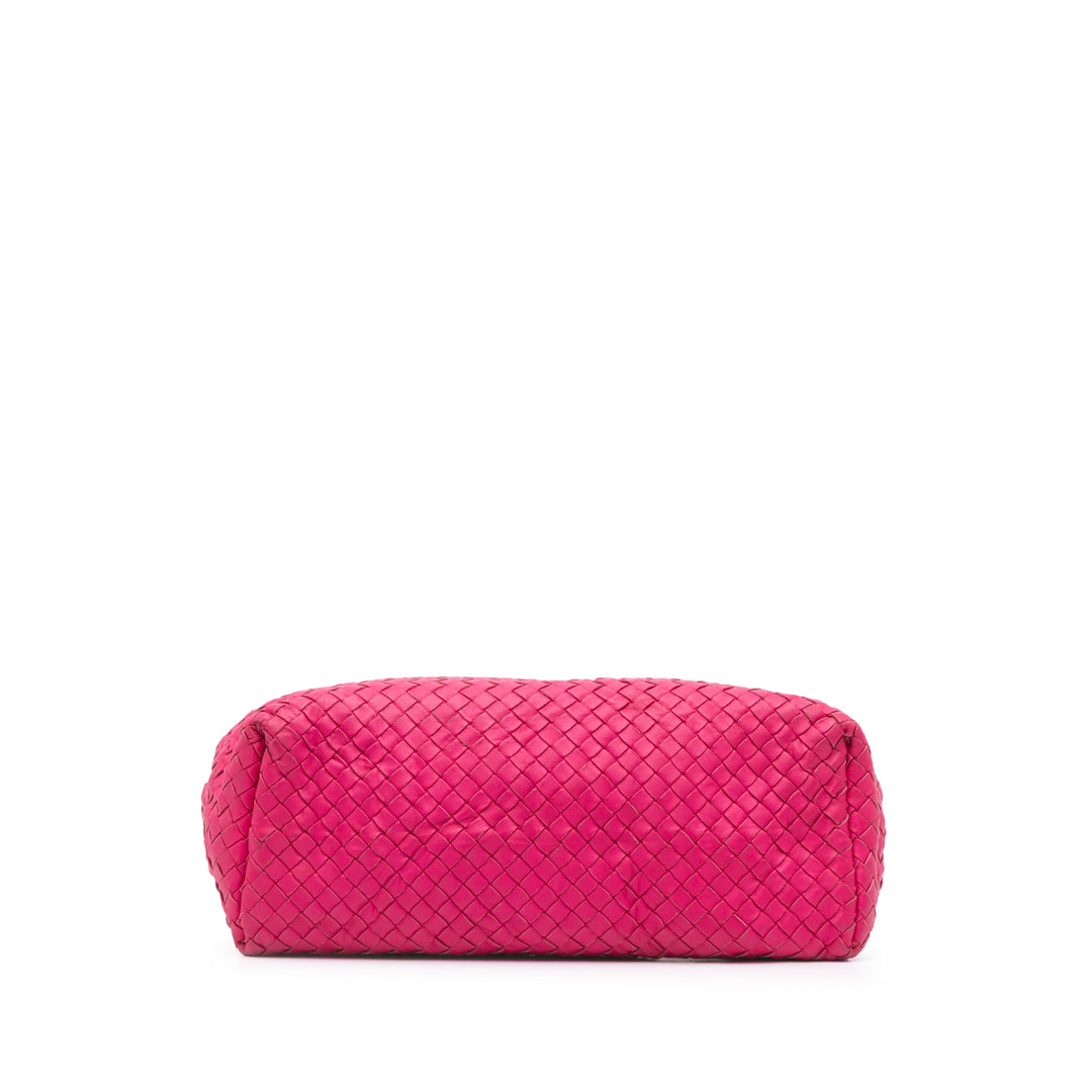 Medium Nappa Intrecciato Bella Tote Pink - Gaby Paris