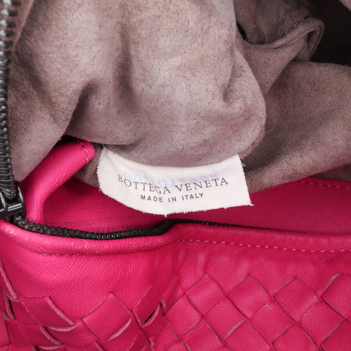 Medium Nappa Intrecciato Bella Tote Pink - Gaby Paris
