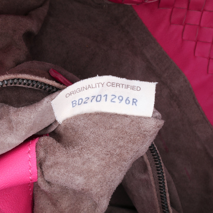 Medium Nappa Intrecciato Bella Tote Pink - Gaby Paris