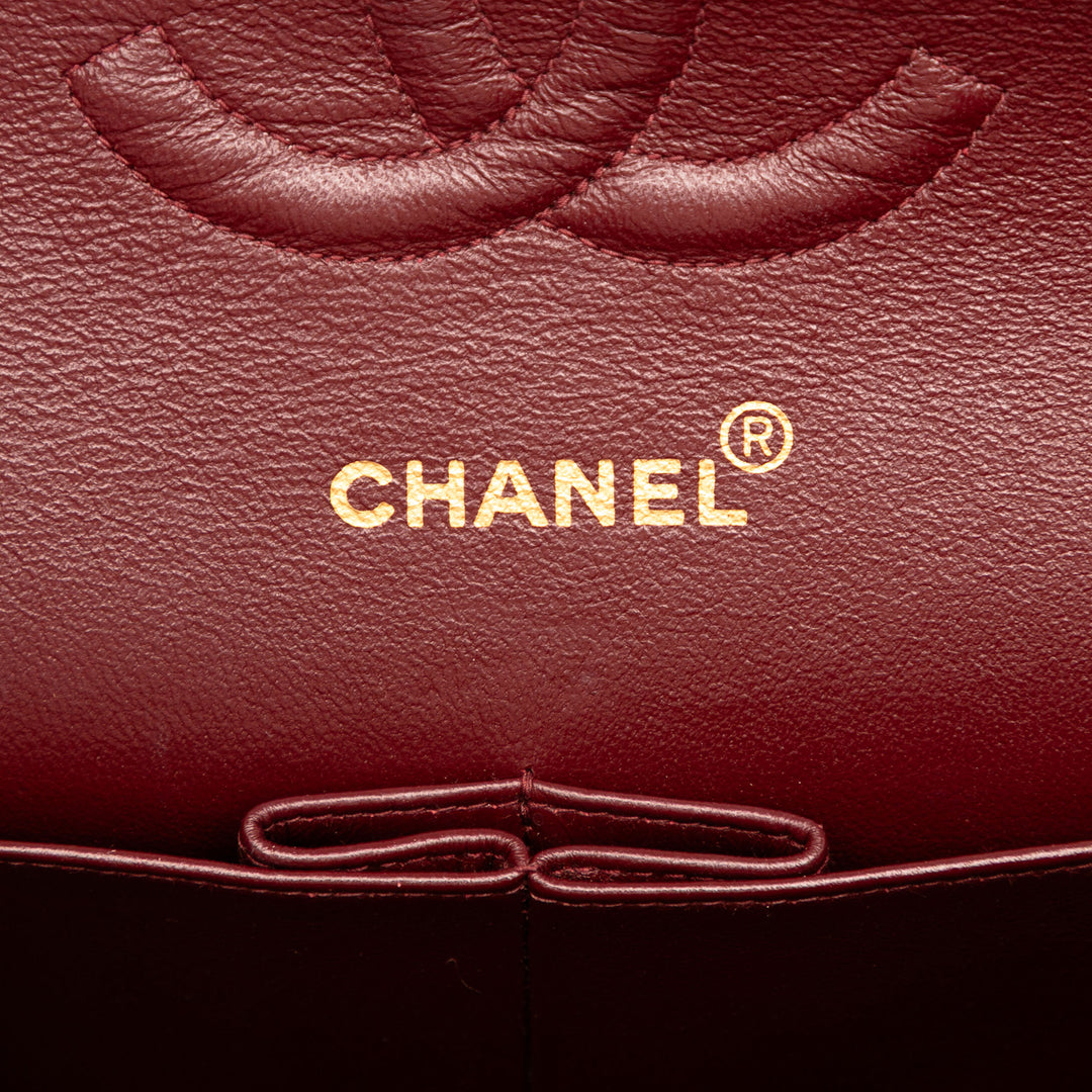 Chanel Medium Classic Cuir d’agneau Double rabat Noir – GABY PARIS Authentique