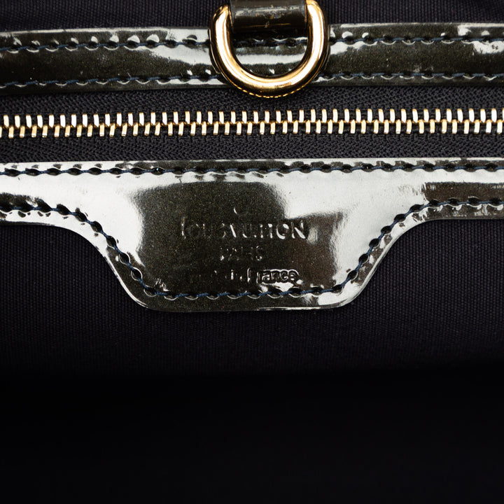 Wilshire PM Cuir verni Monogram Bleu