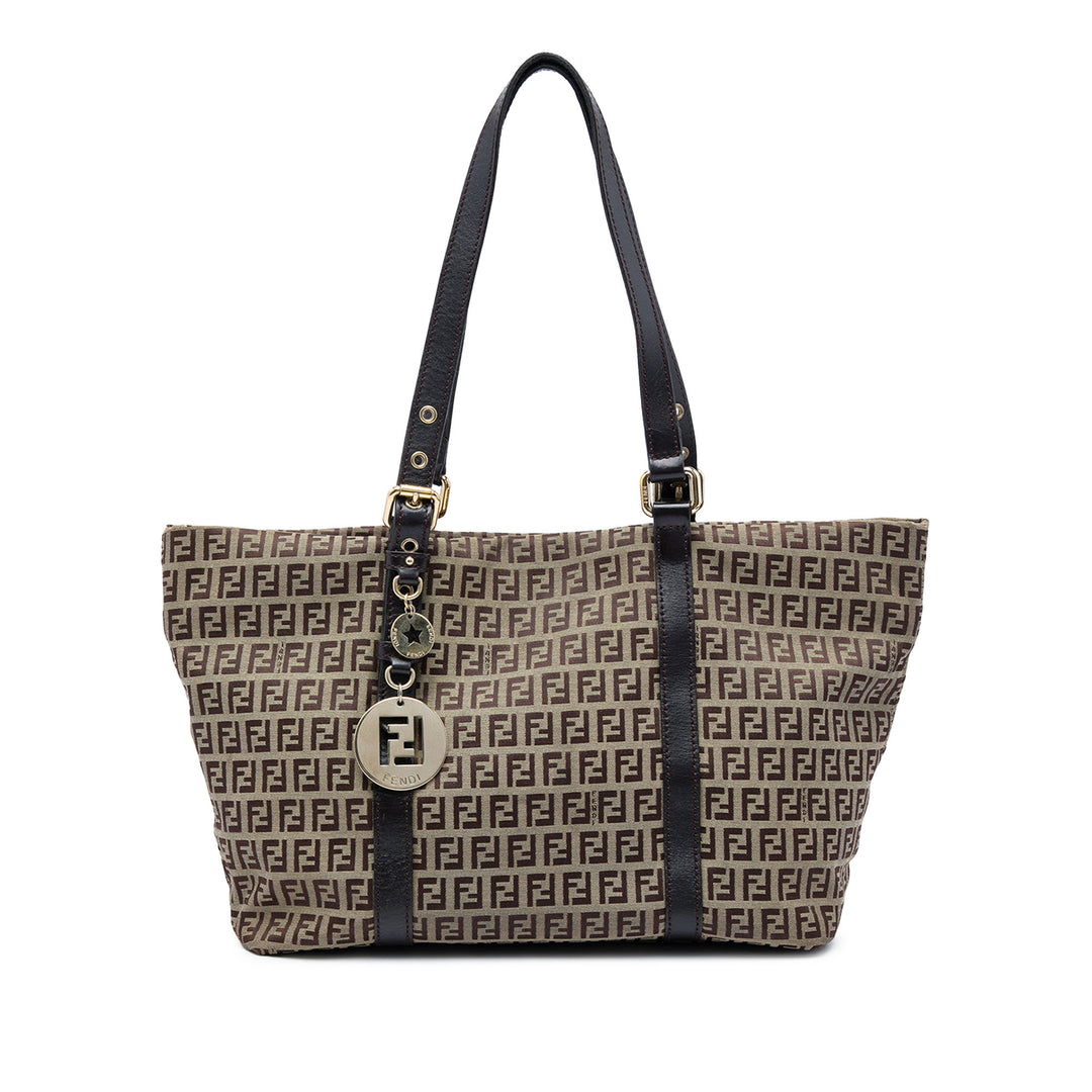 Fendi Cabas Zucchino Superstar Beige – vue principale – GABY PARIS