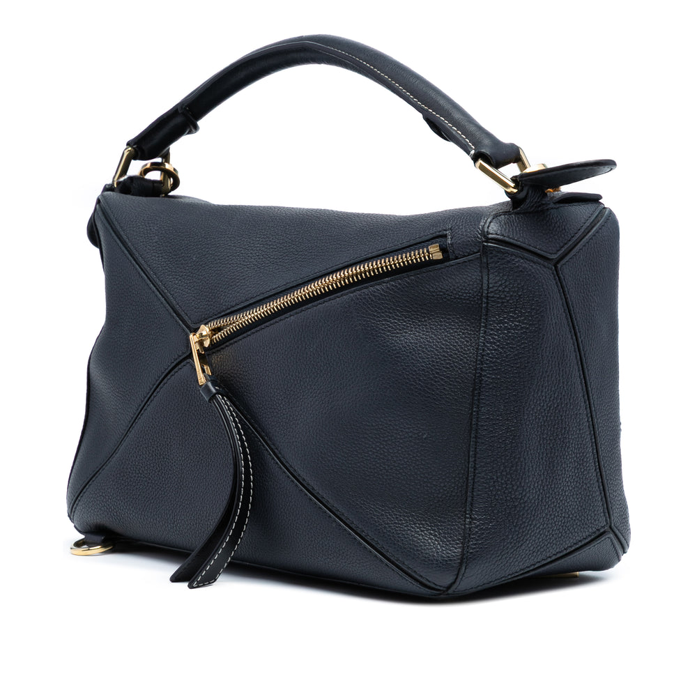 LOEWE Medium Cuir de veau Puzzle Sac cartable Noir – GABY PARIS Authentique