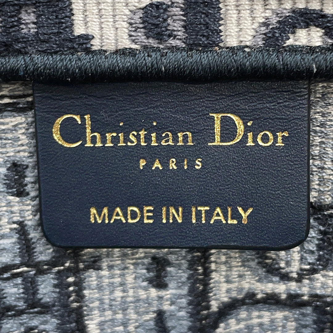 Dior Large Oblique brodé Toile Book Cabas