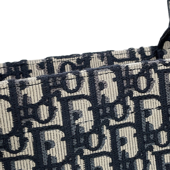 Dior Large Oblique brodé Toile Book Cabas
