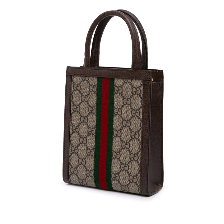 Gucci Mini GG Supreme Ophidia Web Sac cartable Marron – GABY PARIS Authentique