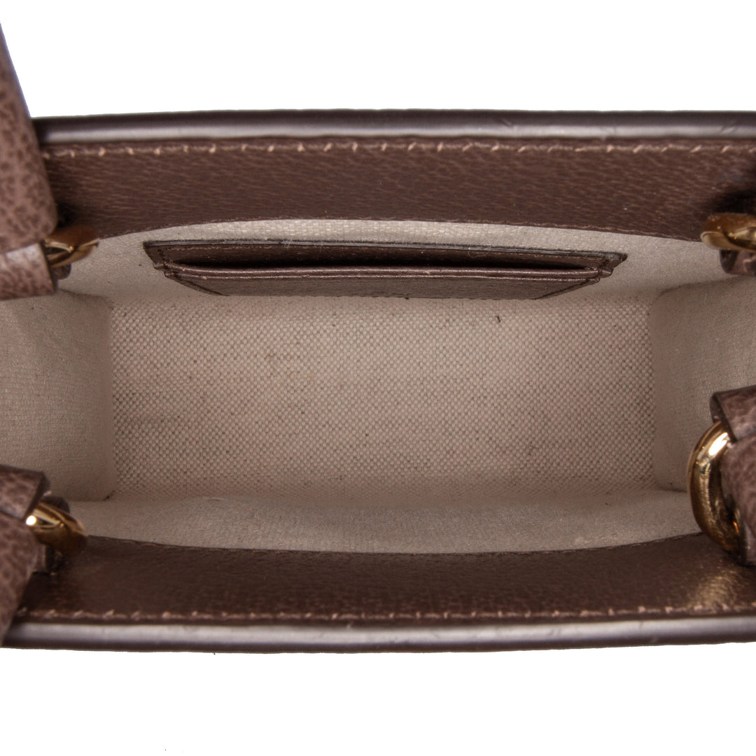 Gucci Mini GG Supreme Ophidia Web Sac cartable Marron – GABY PARIS Authentique