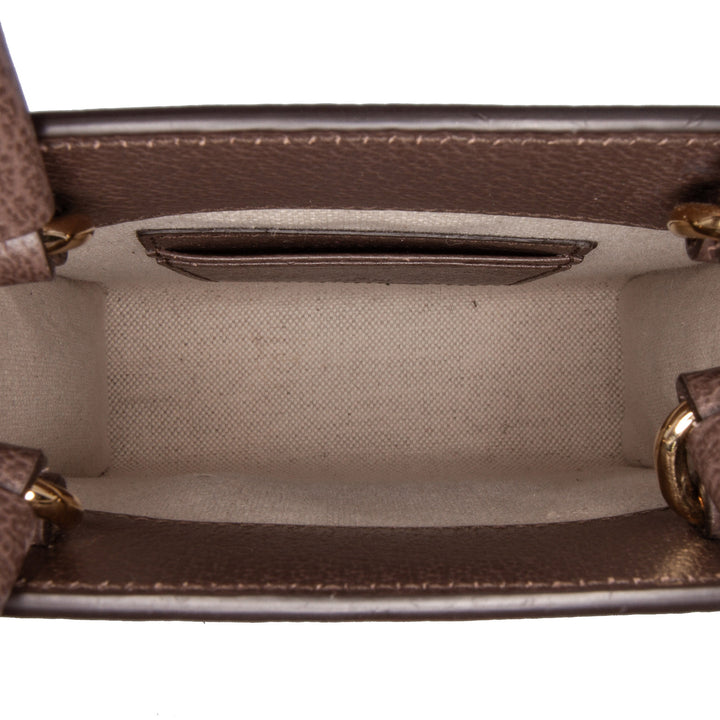 Gucci Mini GG Supreme Ophidia Web Sac cartable Marron – GABY PARIS Authentique