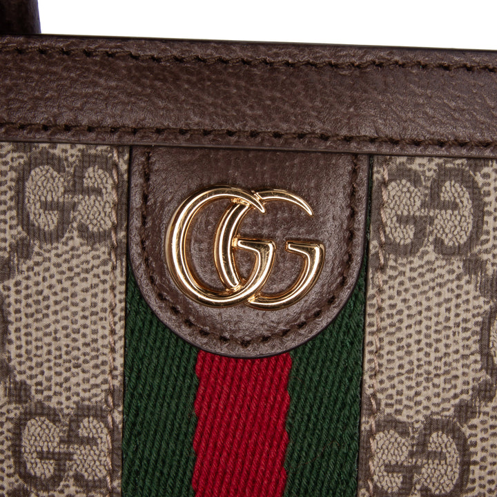 Gucci Mini GG Supreme Ophidia Web Sac cartable Marron – GABY PARIS Authentique