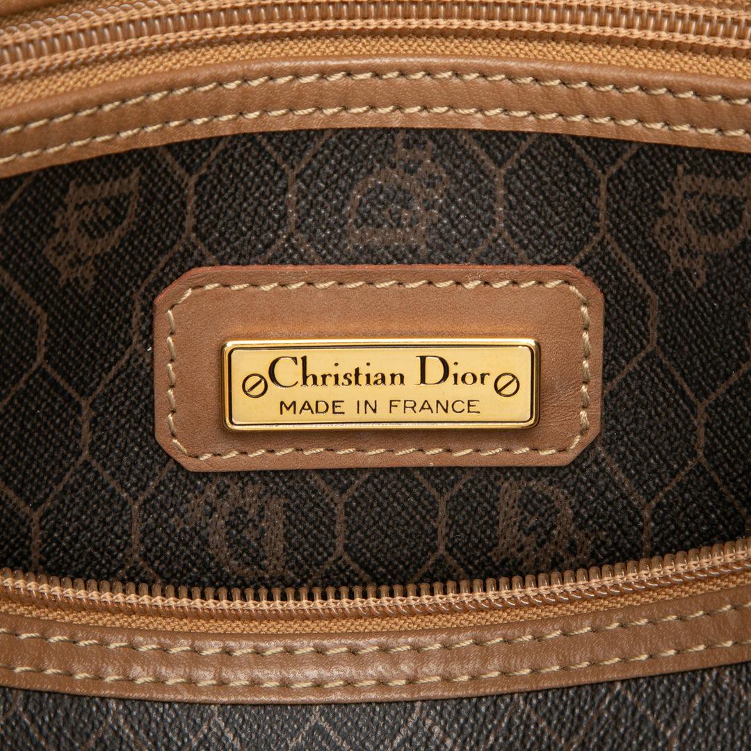 Dior Honeycomb Boston Sac Toile enduite Noir – vue 5 – GABY PARIS