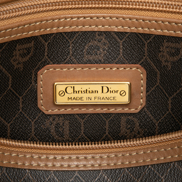 Dior Honeycomb Boston Sac Toile enduite Noir – vue 5 – GABY PARIS