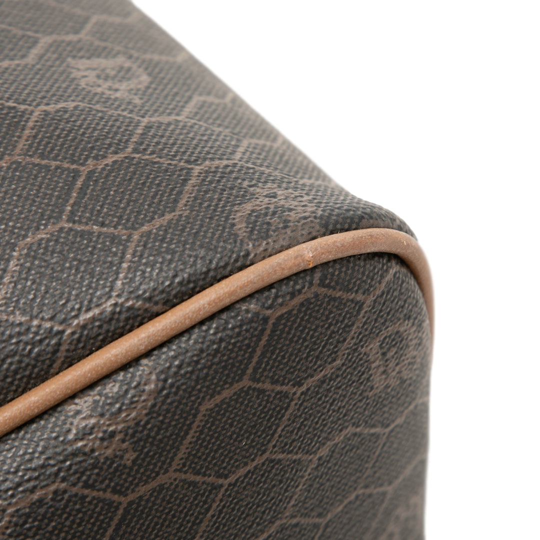 Dior Honeycomb Boston Sac Toile enduite Noir – vue 6 – GABY PARIS