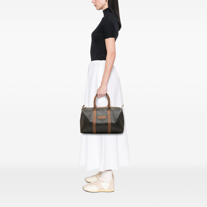 Dior Honeycomb Boston Sac Toile enduite Noir – vue 9 – GABY PARIS