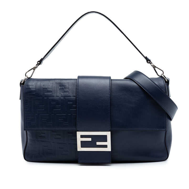 Fendi Large Zucca embossé Cuir Convertible Sac ceintureuette