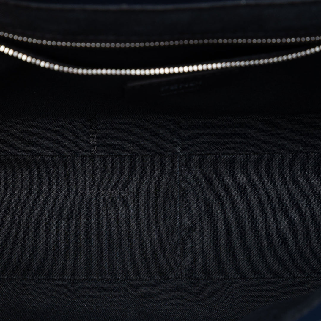 Fendi Large Zucca embossé Cuir Convertible Sac ceintureuette