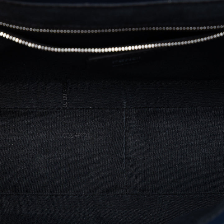 Fendi Large Zucca embossé Cuir Convertible Sac ceintureuette