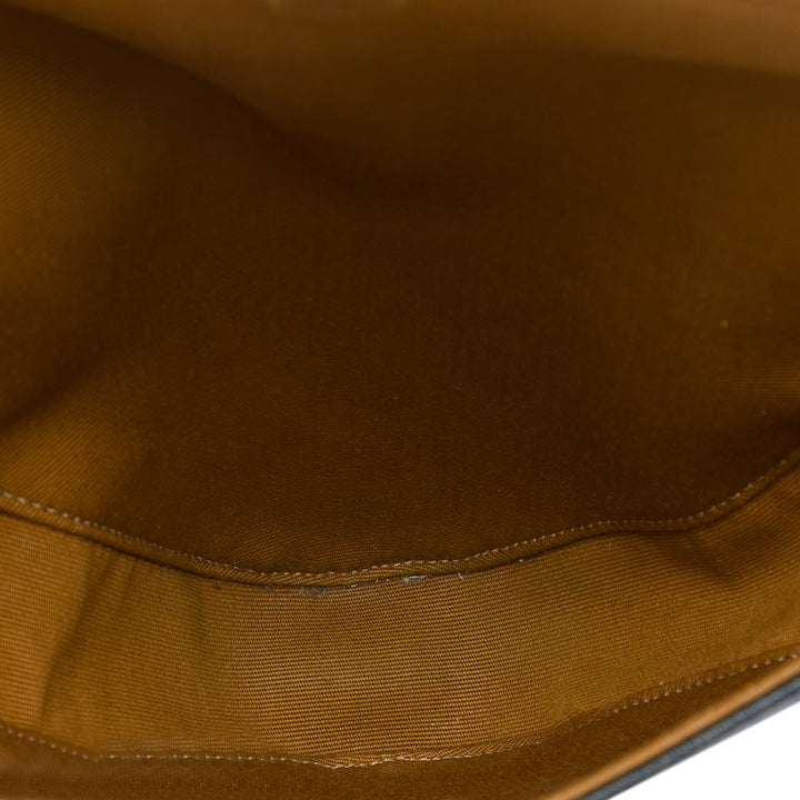 Celine Triomphe Coated Toile Logo Triangle Sac porté croisé