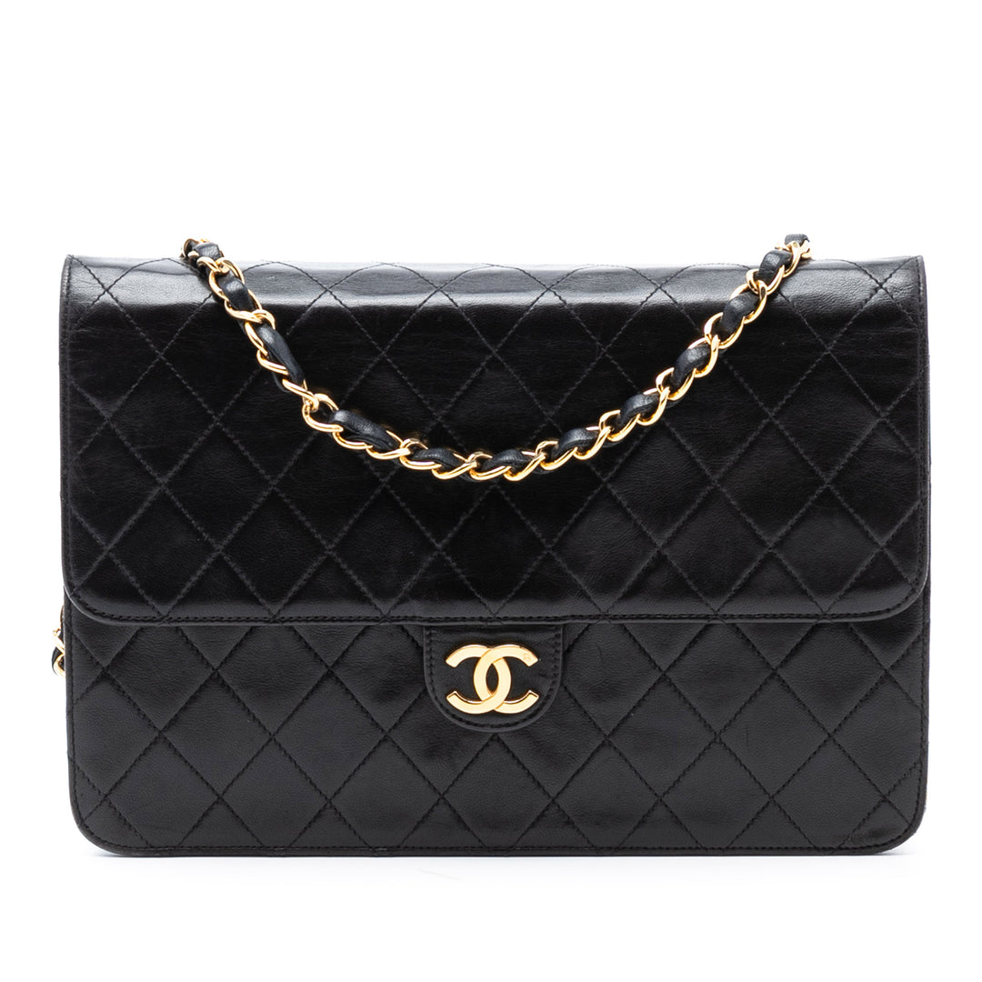 Chanel Medium CC Matelassé Cuir d’agneau Simple rabat – GABY PARIS Authentique