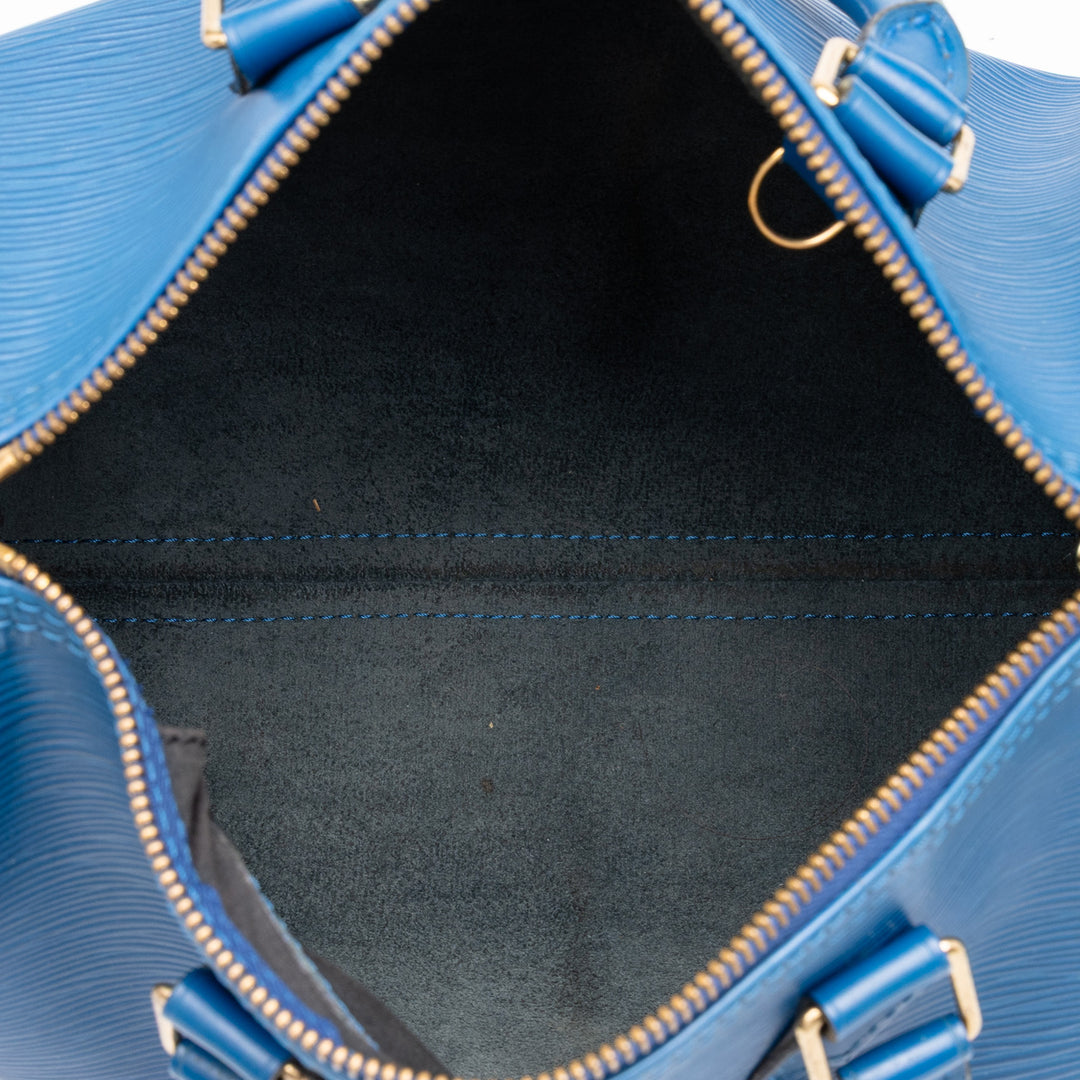 Louis Vuitton Speedy 25 Épi Bleu – vue 4 – GABY PARIS