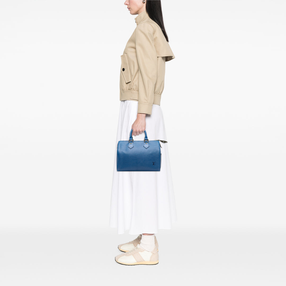 Louis Vuitton Speedy 25 Épi Bleu – vue 6 – GABY PARIS