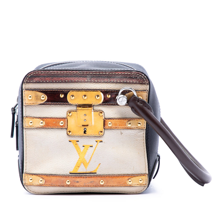 Louis Vuitton Sac à main Transformed Time Trunk Carré Marron – vue principale – GABY PARIS