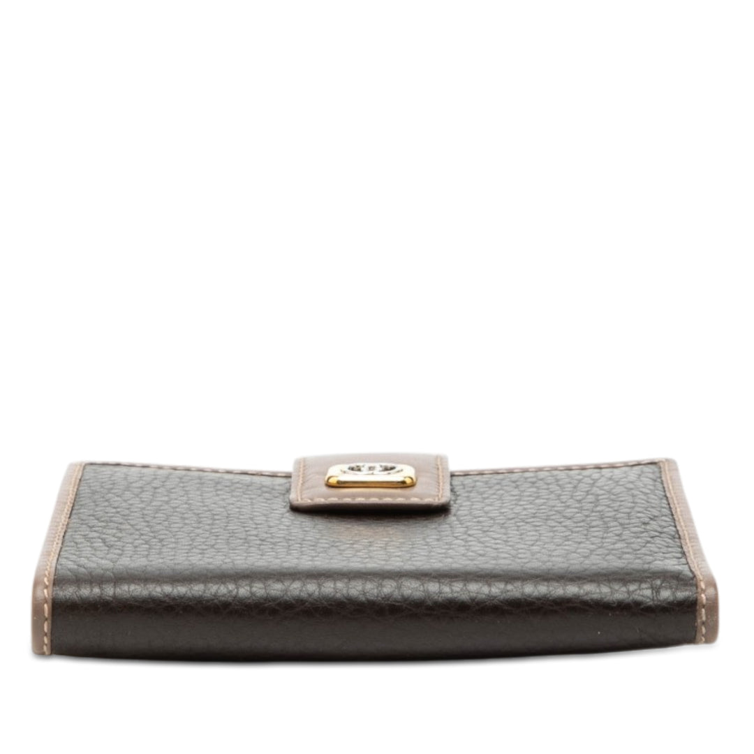 Gucci Bicolor Cuir de veau Interlocking G Small Portefeuille