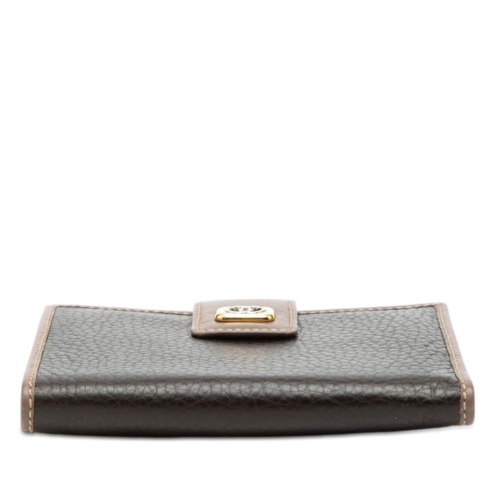 Gucci Bicolor Cuir de veau Interlocking G Small Portefeuille