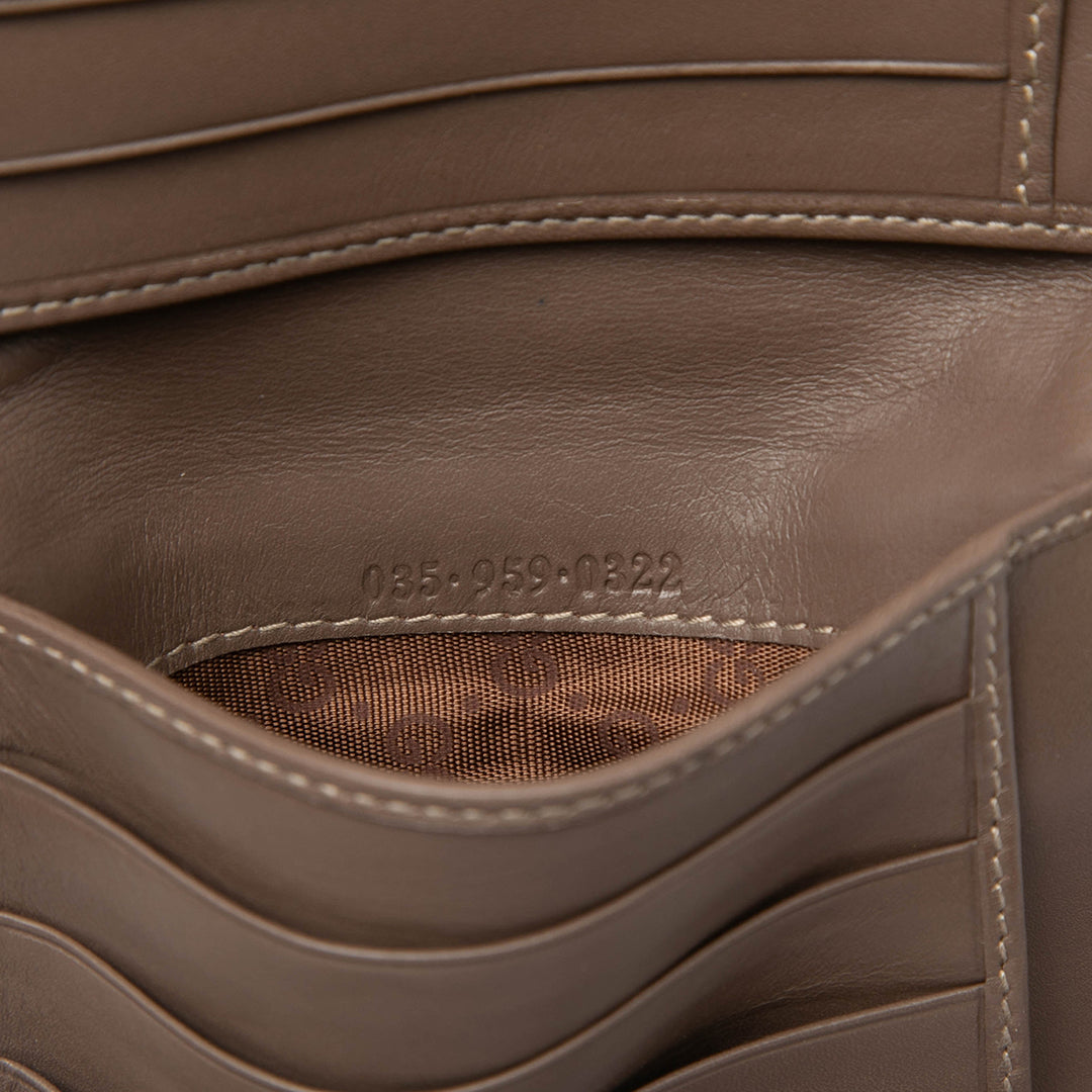 Gucci Bicolor Cuir de veau Interlocking G Small Portefeuille