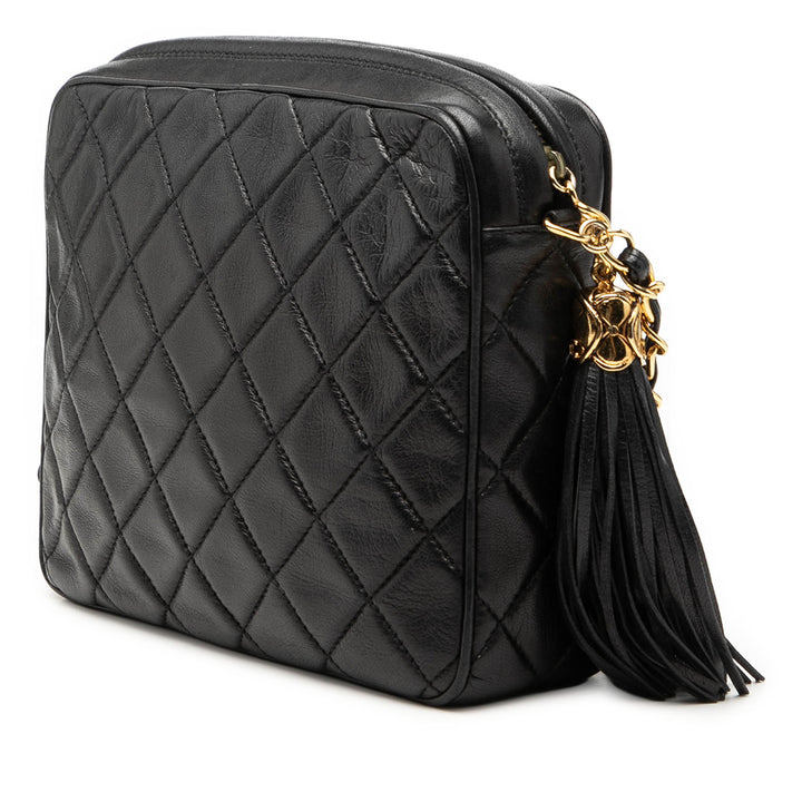 Chanel Mini CC Matelassé Cuir d’agneau Pompon Sac caméra