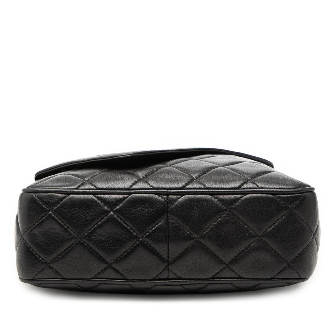 Chanel Mini CC Matelassé Cuir d’agneau Pompon Sac caméra