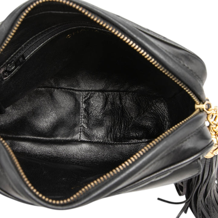 Chanel Mini CC Matelassé Cuir d’agneau Pompon Sac caméra